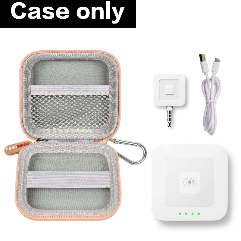 Comecase Card Reader Scanner Case, Hard Carrying Bag Holder Fits Square A-SKU-0485 Contactless and Chip Reader with USB Charge Cable for EMV Cards/Apple Pay/Android Pay/More - Image 2